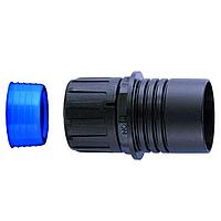 HellermannTyton 166-90011 Conduit Reducer HelaGuard Non-Metallic IP68 Conduit Reducer, 0.75" down-to 0.50" Dia, PA66, Black, 5/pkg