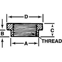 APM HEXSEAL 2120/122/5 Nut ECONOMY SNAPSEEL Shouldered Mount Nut