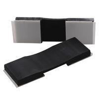 Essentra Components FCC-16-3-RT Flat Clamp,Flat,Adh Mnt,Black