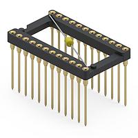 Mill-Max 123-13-624-41-801000 DIP / SIP Sockets 24P DIP SKT 3 LEVEL WRAPOST