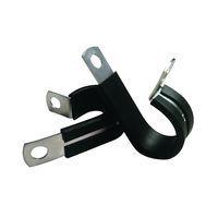 Essentra Components SPN-18 Cable Mounting & Accessories Clamp,Rbbr Cov Steel,Blk,1-1/8 inHold