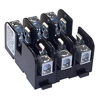Mersen 60308T Class T Fuse Block,Class T,Spring Reinforced,3 Pole,600V,30A,Box Connector