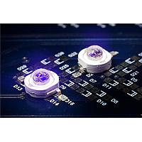 Lumex SML-LXL8047UVC Mid-Power LEDs 405nm UV Purple, 2W 8mm Rnd Top Dome,SMT