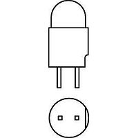 Dialight 561-0104-100F LED Circuit Board Indicators RED DIFFUSED 5 VOLT