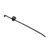 HellermannTyton 156-03944 Cable Tie Mounts 2-Pc Low Profile Cable Tie/EC5B Edge Clip, 7.7"L, 1 - 3mm Panel, 50lb, PA66HS/PA66HIRHSUV, Black,