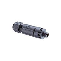 Amphenol LTW M8P-03BMMB-SL7001 Sensor Cables / Actuator Cables M8 Circular Metric Connector, A Code, Plastic, 3A, 03 pins, Male Connector, Male Contact, Straight, Screw Thread, Field Installable, F4.5 - F6.5mm, IP67 Mated