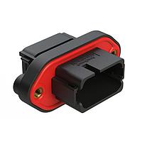 Amphenol SINE Systems AT16-18PB-PM11 18-Way 18 Position Panel Mo acle, Keyed B, Black