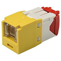 Panduit CJH5E88TGYL Wire Ducting & Raceways Cat 5e Spring Shuttered Jack, TG Style,