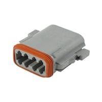 DEUTSCH - TE Connectivity DT06-08SA-P012 8-Way 8P DT PLUG, KEY A GRAY