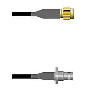 Amphenol Custom Cable Q-3D0080008011i RF Cable Assemblies SMA-SP/BNC-SJB RG58 11I