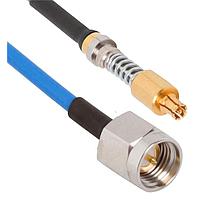 Amphenol SV Microwave MSSMA-085-FV67.3SMPS-120 RF Cable Assemblies SMA Straight M VITA 67.3 SMPS 12"Cable