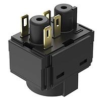 EAO 61-8610.37 Switch Contact Blocks / Switch Kits FLUSH MNT PSHBTN MNT RND W-YLW