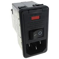 Corcom - TE Connectivity PS0S0DSXB Inlets 10A DUAL FUSE SNAP IN MOUNT