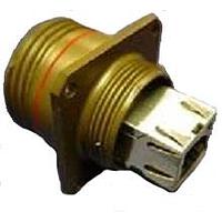 Amphenol Socapex RJFTV21G Field Female RJ45 Olive Sq Flange Rcpt Olive