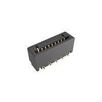 Amphenol FCI HFW9S-2STAE1HLF Contacts 1.00mm Flex Connector, HFW Straight series, 9 Position, Top Entry Surface Mount, Gold Plate, Non-ZIF, Halogen-free.