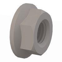 Essentra Components 0425028HFN Locking Hex Flange Nut, 1/4-28 Thread, .582 OD, .226 Hgt