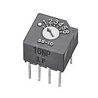 Nidec Components SS-10-16NPE Rotary Switches dip rotary selector 1 pole,6 cont.,non-short,top adj