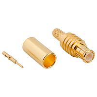 Amphenol RF 252121 Connectors MCX ST CRIMP PLUG 316 DBL BRAID GOLD