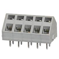 Same Sky (formerly CUI Devices) TBL007A-500-05GY Fixed Terminal Blocks Terminal block, screwless, 5.00, 45, 5, Gray