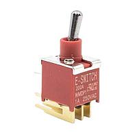E-Switch 200AWMDP1T2A1M6QE Toggle Switches 3A 120VAC / 28VDC On-None-On PC Mnt