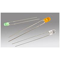BIVAR 3UYC-F Single Color LEDs LED Thru-Hole 3mm Yellow 588 nm