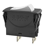 E-T-A Circuit Breakers 3120-N311-P7T1-W02D-20A Thermal The 3120-N thermal circuit breaker/switch combination unites overcurrent protection and the function of an ON/OFF switch within a single component. The trip element is a thermal bimetal. Type 3120-N is ideally suited for overload prot