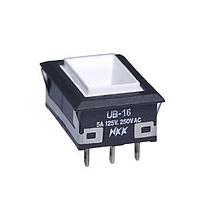 NKK Switches UB16NKW015D Pushbutton Switches LOW PROFILE PSHBTTN ILLMNTD/PC AND SLDR