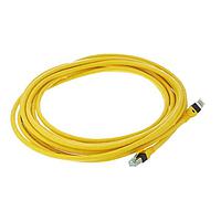 HARTING 09474747174 Cat 6 RJ Industrial RJ45 DualBoot Patch Cable, Cat6 PUR yellow, halogen free, 6.5m
