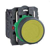 SCHNEIDER XB5AA55 Pushbutton Switches 22MM NON-ILUM YELLOW PUSHBUTTON W/BLOCK