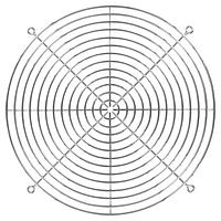 Qualtek Electronics 08155 Guard 254mm Wire Form Fan Guard, Bright Nickel Chrome Finis