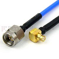 Fairview SCA72086 RA SMP Female to SMA Male Cable FM-F086 Coax and RoHS