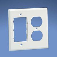 Panduit FP2DCEI Faceplate Double Gang 106 Duplex Electrical & Two