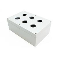 Hammond Manufacturing 1554PB6A Pushbutton Enclosures Pushbutton Enclosure 6 PB x 30.5mm - 9.5 x 6.3 x 3.5in - Polycarbonate - N4X
