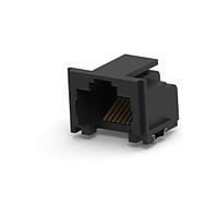 AMP Connectors - TE Connectivity 5406721-3 Modular MJ RJ45 SMT BLACK 22 REEL
