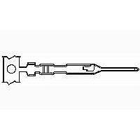 AMP Connectors - TE Connectivity 1-104505-2 (Cut Strip) - PIN CRIMP 26-22 AU Cut Strip of 100