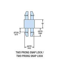 Heyco 10305F PCB Support HMSPDL-06 V-0 NATURAL