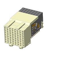 Amphenol FCI 10124355-101LF High Speed / Modular Connectors 3 PAIR RAR VS2