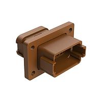 Amphenol SINE Systems AT04-12PD-LE07 Connectors 12 Pos Rcpt Fng Mnt Conn Pin Brn Key D