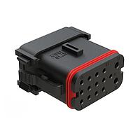 Amphenol SINE Systems AT16-15SC-K003 Connectors 15 Position  Plug, Socket, Keyed C, End Cap, Reduced Diameter Seal, Black