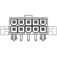 Molex 43215-0002 Power MINIFIT JR RA DR PEGS TIN 8CKT