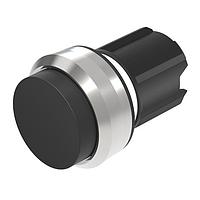 EAO 45-2131.3210.000 Switch Actuators Pushbutton actuator black lens level raised above bezel momentary front metal housing plastic