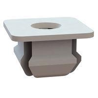 Essentra Components 60SGN01128 Grommet Nut Grommet Nut, .330x.330 Hole, .031-.125 Panel Thk