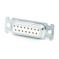 Cinch DA15SVT D-Sub Connectors - Standard Density DSUB 15F PCB STR GF TIN