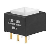 NKK Switches UB15SKG035C Pushbutton Switches SP ON-(ON) BRT RD AU