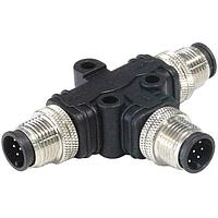 Bulgin PXPPVC12TSMM08AFIIFI T-Adapter M12 A-Coding 8 Pins T Splitter(M12*