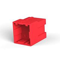 AMP Connectors - TE Connectivity 1-1981971-2 Plugs GIC2.5W CAP HOUSING 8POS 2ROW RED