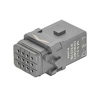 HARTING 9100123106 Inserts 1A 12pin female crimp insert for locking lever