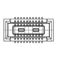 Hirose Electric DF40TC(4.0)-20DS-0.4V(58) Board Mount BOARD TO FPC CONN, RCPT, 20POS