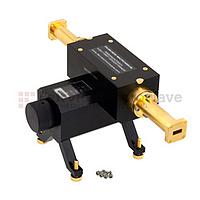 Fairviewmicrowave SMW42AT5001 0 to 50 dB WR-42 Waveguide Direct Read Attenuator From 18 GHz to 26.5 GHz, Dial UG-595/U Flange