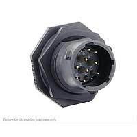 Eaton Souriau-Sunbank UTSX714E12PX Receptacles Jam nut receptacle, without backshell, with 12 male solder contacts, IP68/69K in unmated conditions, keying X